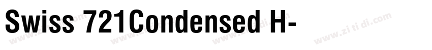 Swiss 721Condensed H字体转换 Swiss 721Condensed H字体转换